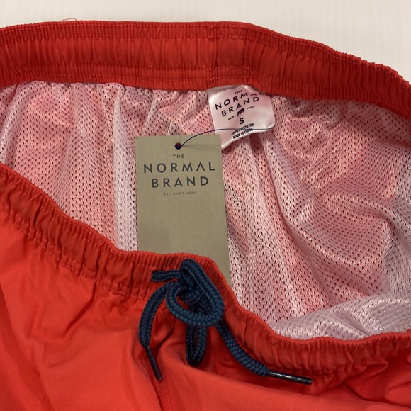 THE NORMAL BRAND mesh lined swim trunks in the color Sunshine. NWT. Size Small. - Picture 7 of 9